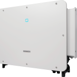 White rectangular industrial device mounted on a metal stand, with a blue SunGrow logo visible on the front panel.